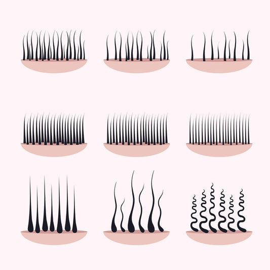 Quais são os diferentes tipos de pelos pubianos?